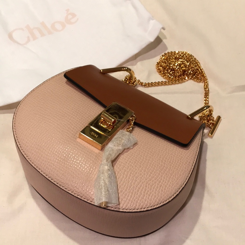🆕CHLOE Grained Calfskin Lambskin “Drew” Crossbody - Picture 4 of 8